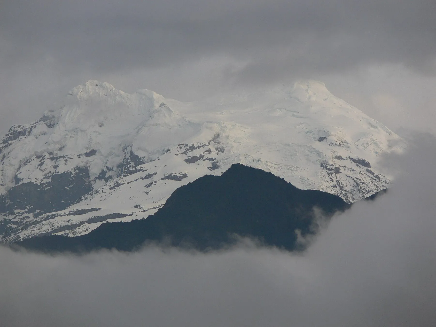 Antisana volcano, southeast of Quito, seen across the páramo