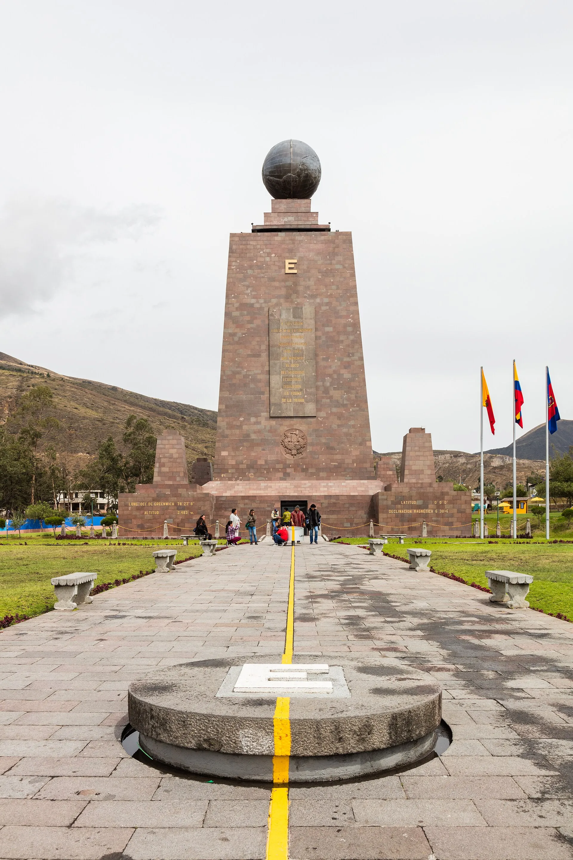 The Mitad del Mundo monument north of Quito