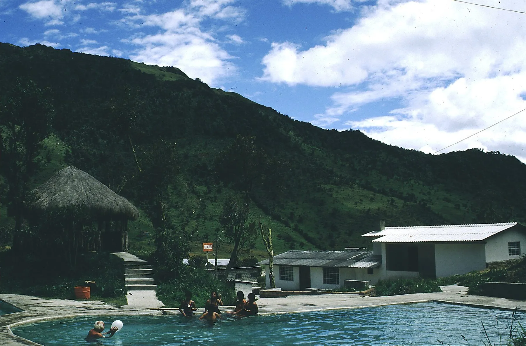 Thermal pools at Papallacta, in the high valley east of Quito